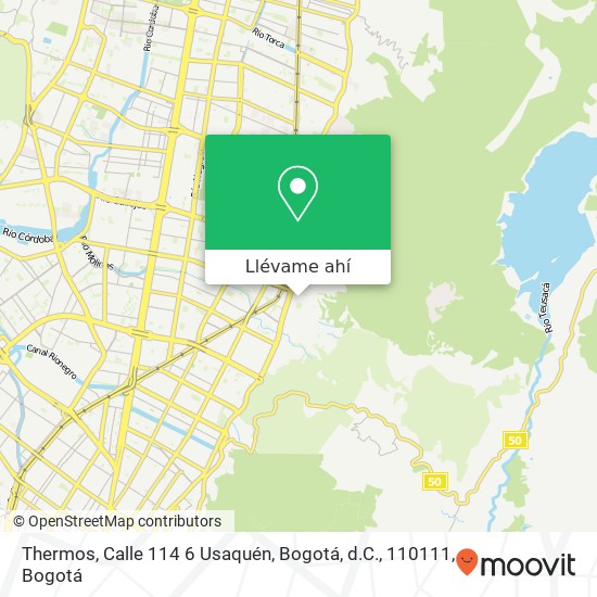 Mapa de Thermos, Calle 114 6 Usaquén, Bogotá, d.C., 110111