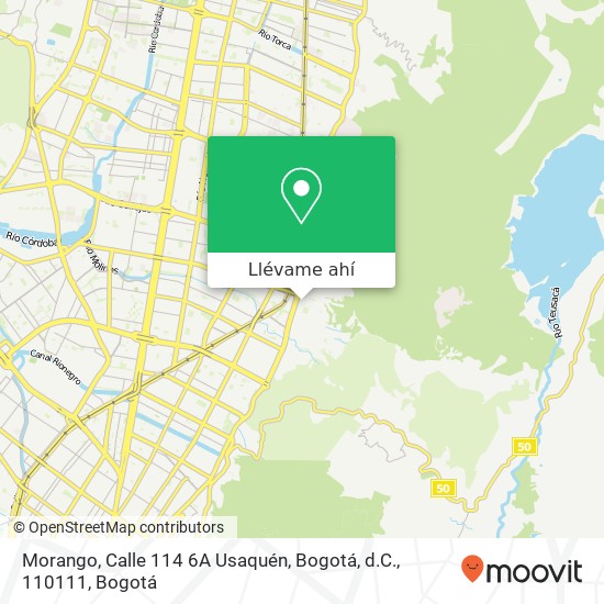 Mapa de Morango, Calle 114 6A Usaquén, Bogotá, d.C., 110111