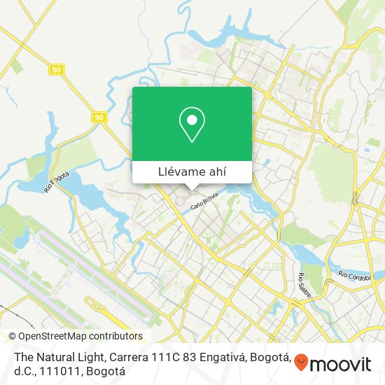 Mapa de The Natural Light, Carrera 111C 83 Engativá, Bogotá, d.C., 111011