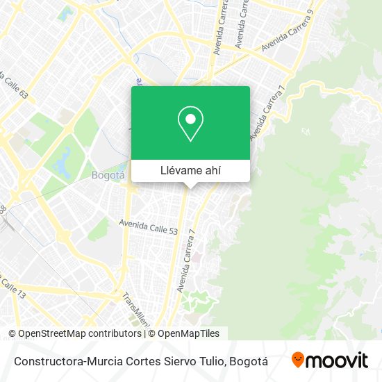 Mapa de Constructora-Murcia Cortes Siervo Tulio