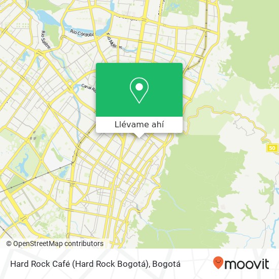 Mapa de Hard Rock Café (Hard Rock Bogotá)