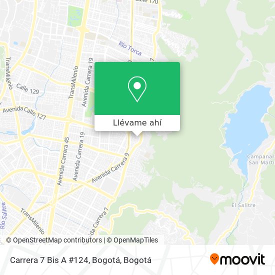 Mapa de Carrera 7 Bis A #124, Bogotá