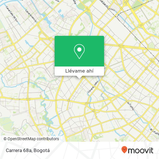 Mapa de Carrera 68a