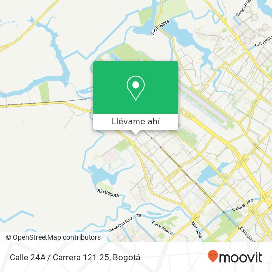 Mapa de Calle 24A / Carrera 121 25