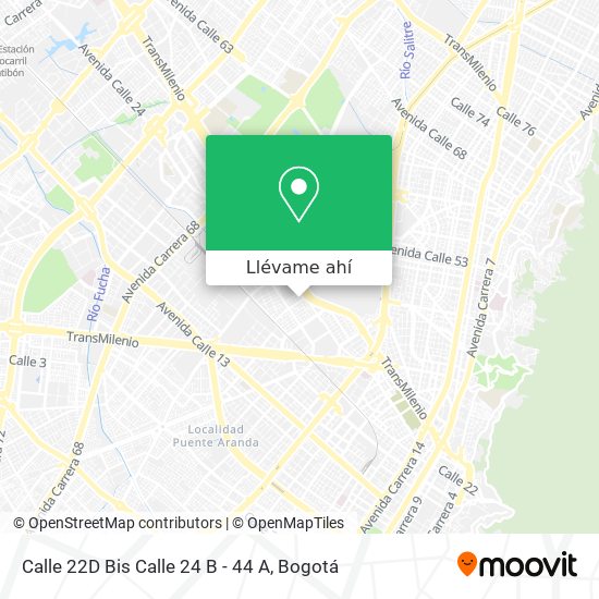 Mapa de Calle 22D Bis Calle 24 B - 44 A