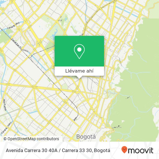 Mapa de Avenida Carrera 30 40A / Carrera 33 30