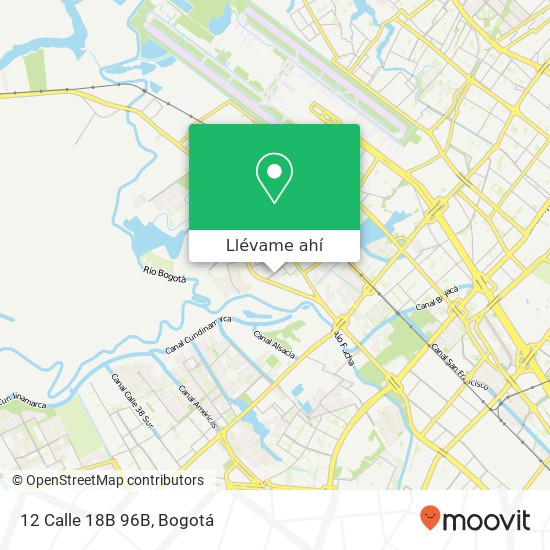 Mapa de 12 Calle 18B 96B