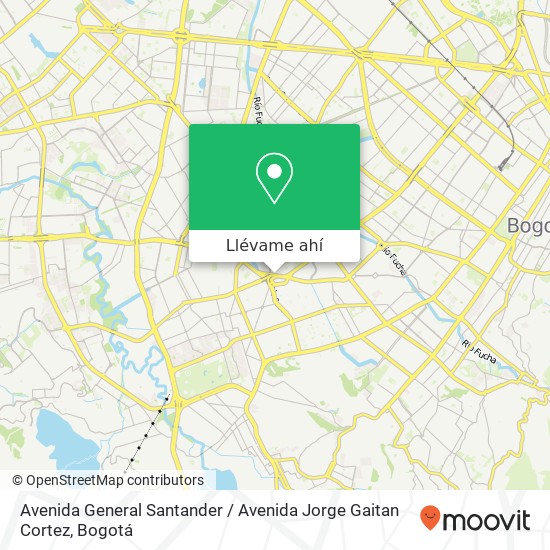 Mapa de Avenida General Santander / Avenida Jorge Gaitan Cortez