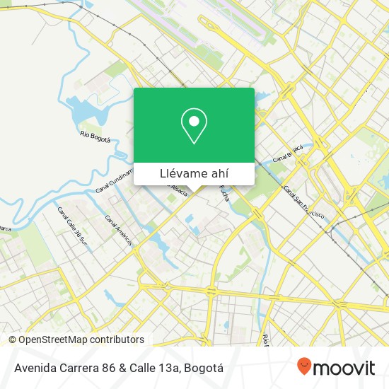 Mapa de Avenida Carrera 86 & Calle 13a