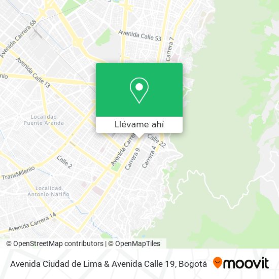 Mapa de Avenida Ciudad de Lima & Avenida Calle 19