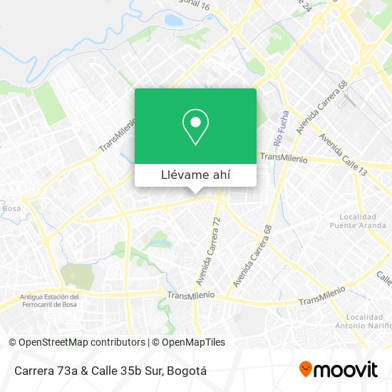 Mapa de Carrera 73a & Calle 35b Sur