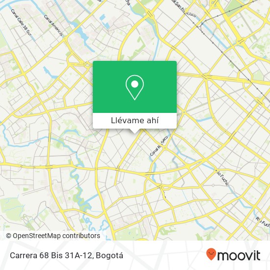 Mapa de Carrera 68 Bis 31A-12