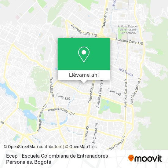 Mapa de Ecep - Escuela Colombiana de Entrenadores Personales