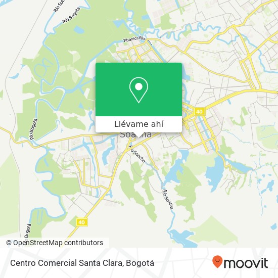 Mapa de Centro Comercial Santa Clara