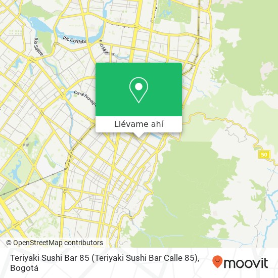 Mapa de Teriyaki Sushi Bar 85