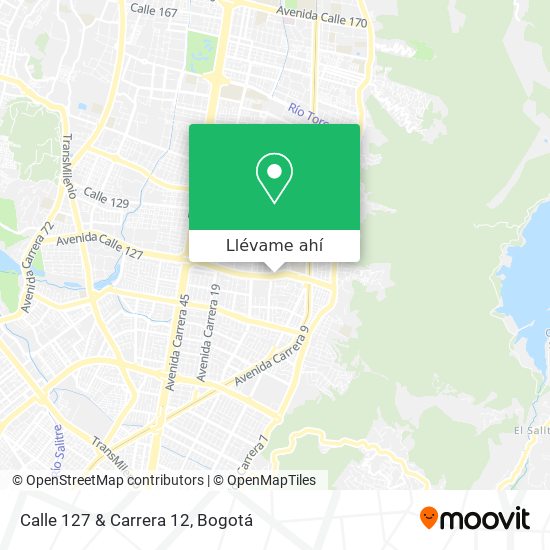 Mapa de Calle 127 & Carrera 12