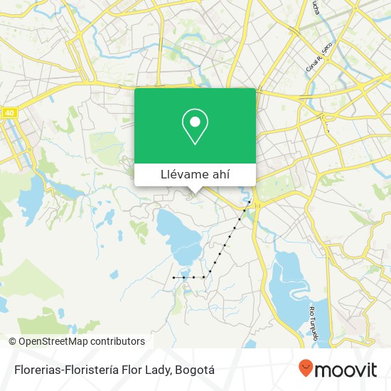 Mapa de Florerias-Floristería Flor Lady