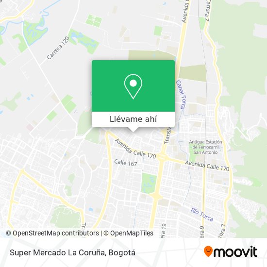 Mapa de Super Mercado La Coruña