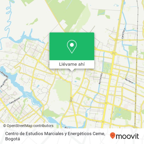 Mapa de Centro de Estudios Marciales y Energéticos Ceme