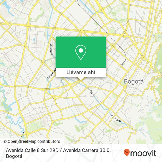 Mapa de Avenida Calle 8 Sur 29D / Avenida Carrera 30 0