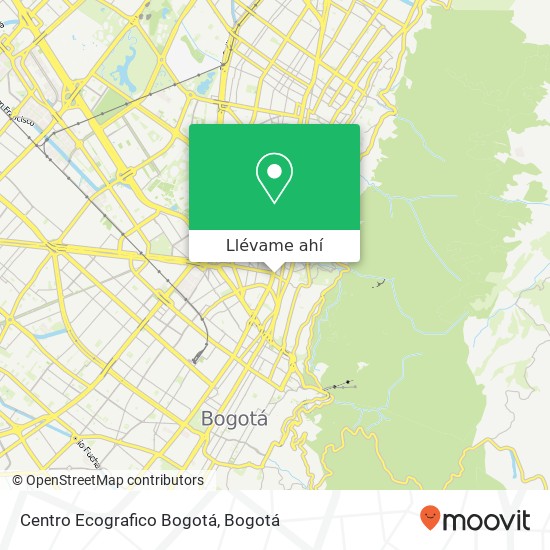 Mapa de Centro Ecografico Bogotá