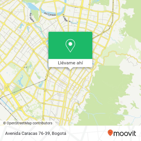 Mapa de Avenida Caracas 76-39