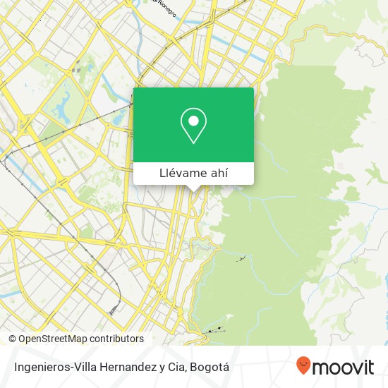 Mapa de Ingenieros-Villa Hernandez y Cia