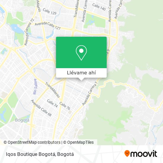 Mapa de Iqos Boutique Bogotá