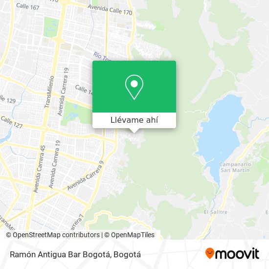 Mapa de Ramón Antigua Bar Bogotá