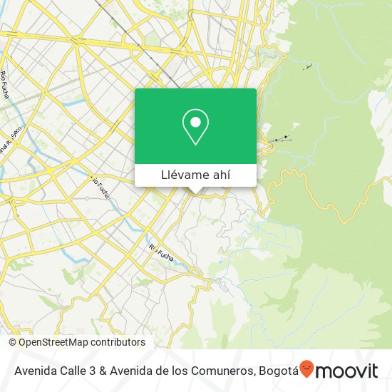 Mapa de Avenida Calle 3 & Avenida de los Comuneros