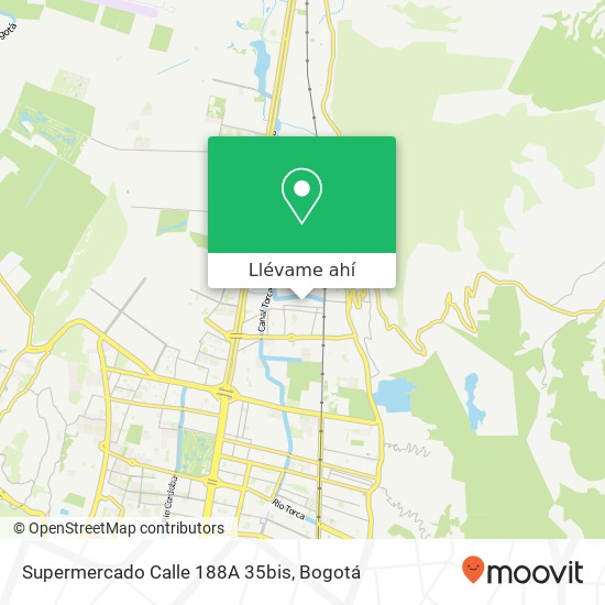 Mapa de Supermercado Calle 188A 35bis