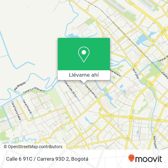 Mapa de Calle 6 91C / Carrera 93D 2