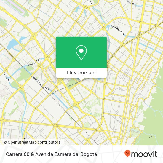 Mapa de Carrera 60 & Avenida Esmeralda