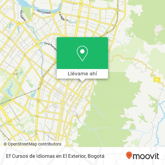 Mapa de Ef Cursos de Idiomas en El Exterior