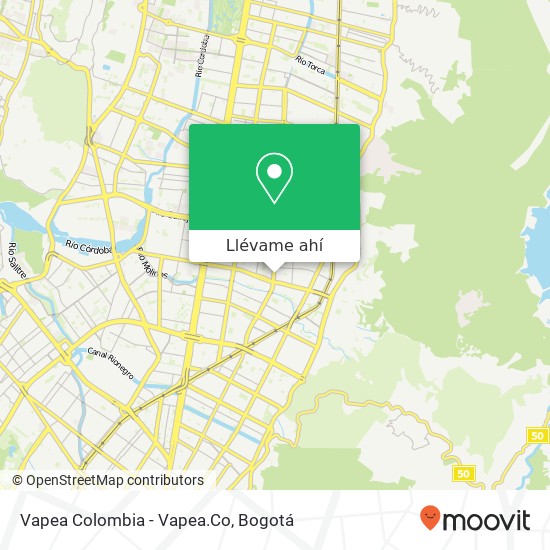Mapa de Vapea Colombia - Vapea.Co