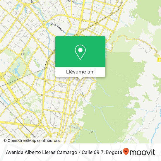 Mapa de Avenida Alberto Lleras Camargo / Calle 69 7
