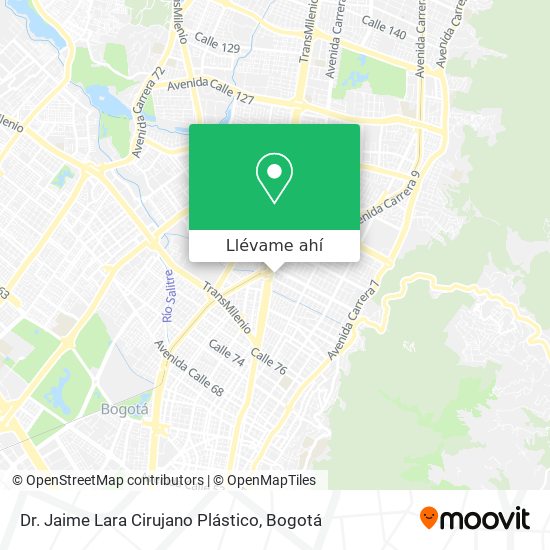 Mapa de Dr. Jaime Lara Cirujano Plástico