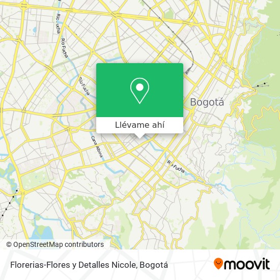 Mapa de Florerias-Flores y Detalles Nicole