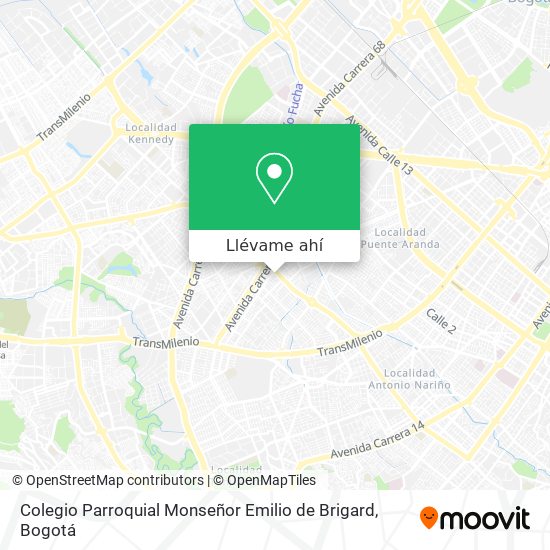 Mapa de Colegio Parroquial Monseñor Emilio de Brigard