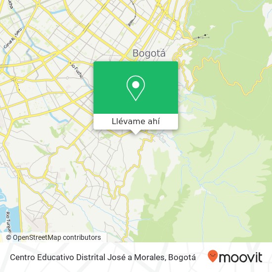 Mapa de Centro Educativo Distrital José a Morales