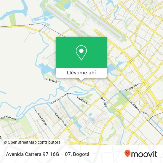 Mapa de Avenida Carrera 97 16G – 07
