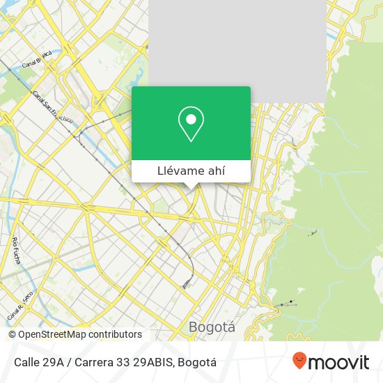 Mapa de Calle 29A / Carrera 33 29ABIS