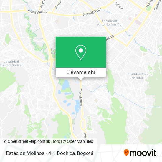 Mapa de Estacion Molinos - 4-1 Bochica