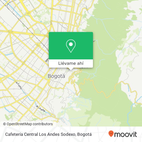 Mapa de Cafetería Central Los Andes Sodexo