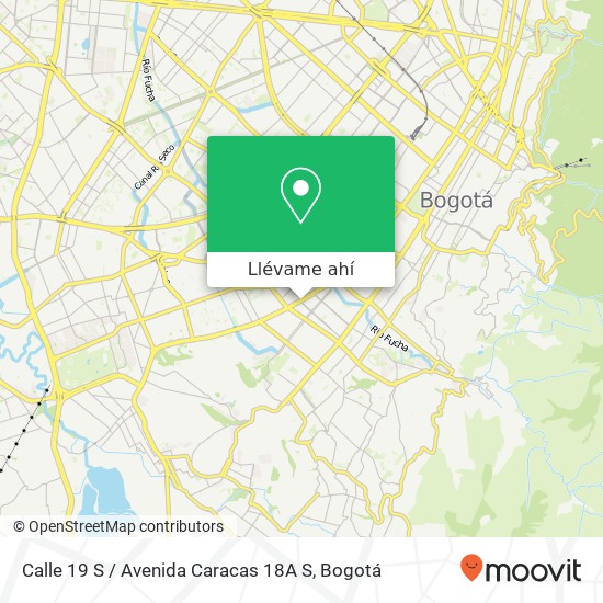 Mapa de Calle 19 S / Avenida Caracas 18A S