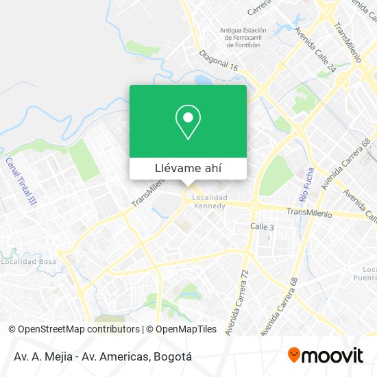 Mapa de Av. A. Mejia - Av. Americas