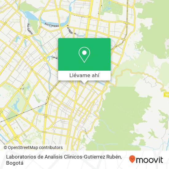 Mapa de Laboratorios de Analisis Clinicos-Gutíerrez Rubén