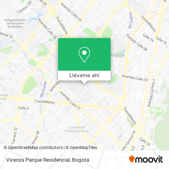 Mapa de Vicenza Parque Residencial