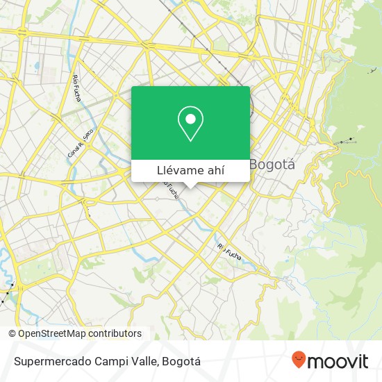 Mapa de Supermercado Campi Valle