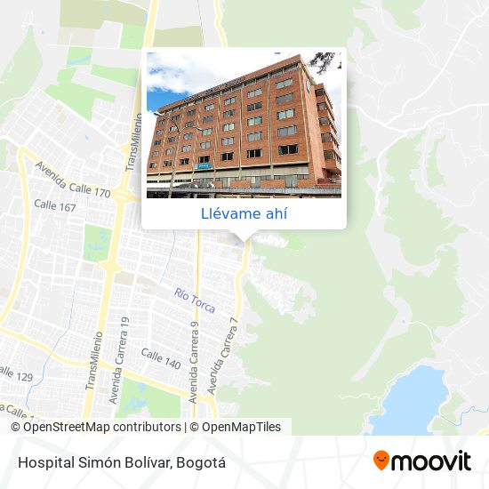 Mapa de Hospital Simón Bolívar